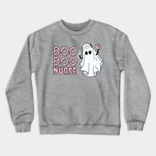 Boo Boo Nurse Halloween Pun Design Crewneck Sweatshirt